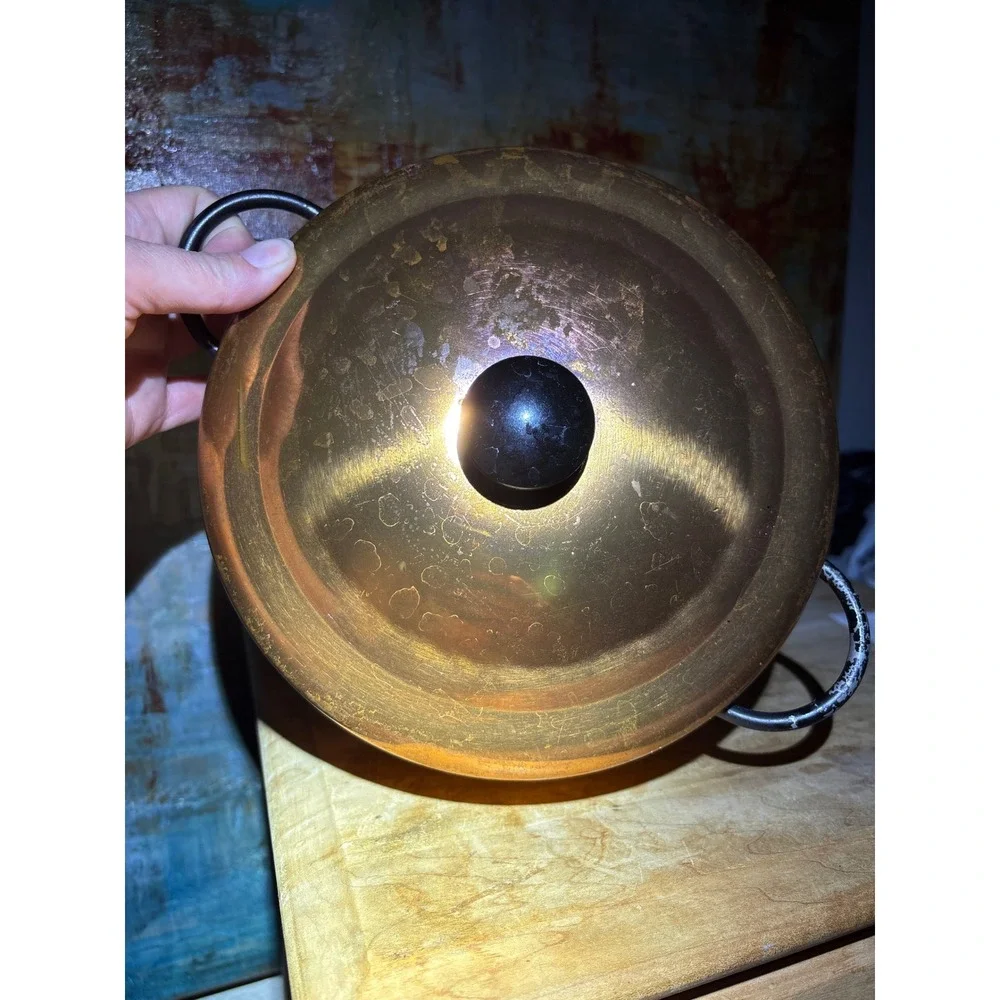 Vintage Coppercraft‎ Guild Copper Stock Pot with Lid 8 Inch Round DO USA Made